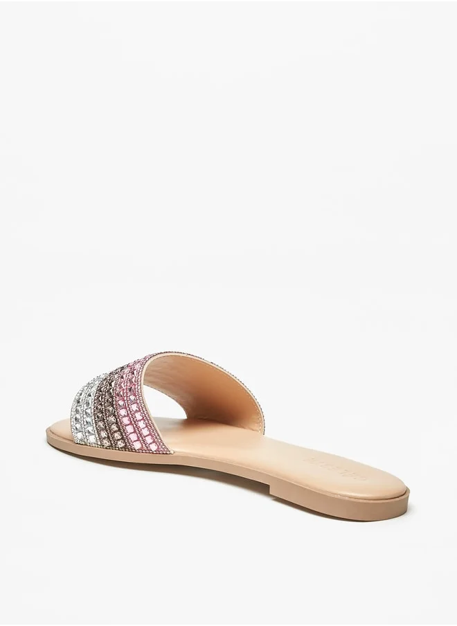 Celeste WomenS Embellished SlipOn Flat Sandals  Ramadan Collection