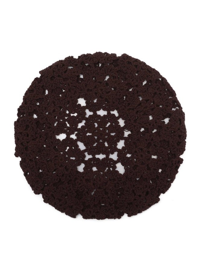 ZLYC Women's Beret, Floral Coffee, one Size fits Most - Image 5