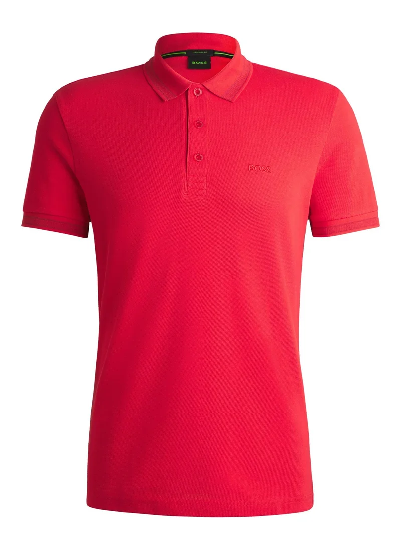 BOSS Open Red Paddy polo shirt in cotton piqué for Men | Best Price UAE