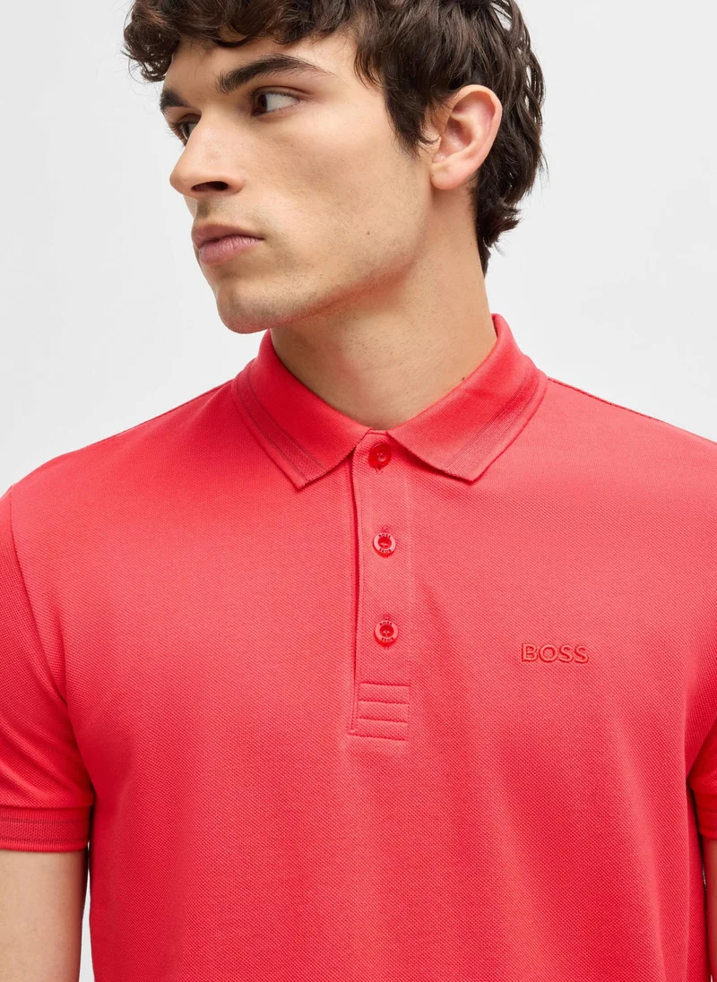 BOSS Open Red Paddy polo shirt in cotton piqué for Men | Best Price UAE