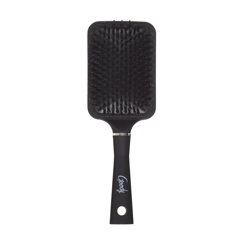 Goody Detangle It Paddle Brush, Black, Custom Style Detangler with Nylon & Boar Bristles, Use as a Detangling or Styling Brush to Tackle Tangles & Knots, For Thick Hair - Image 2