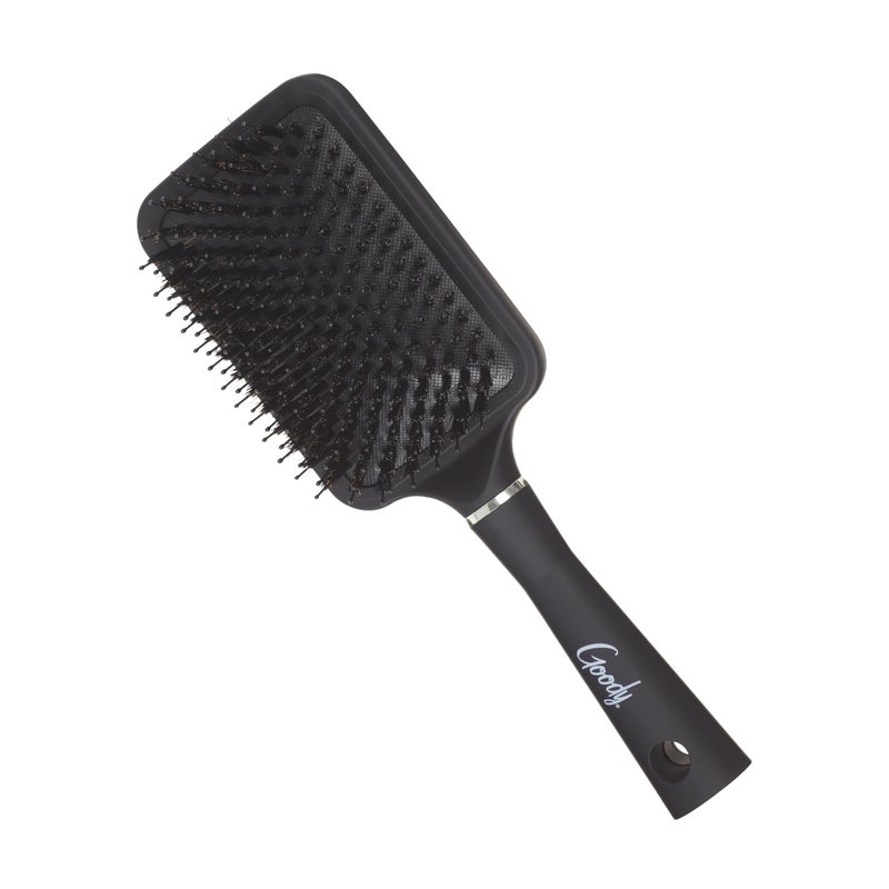 Goody Detangle It Paddle Brush, Black, Custom Style Detangler with Nylon & Boar Bristles, Use as a Detangling or Styling Brush to Tackle Tangles & Knots, For Thick Hair - Image 3