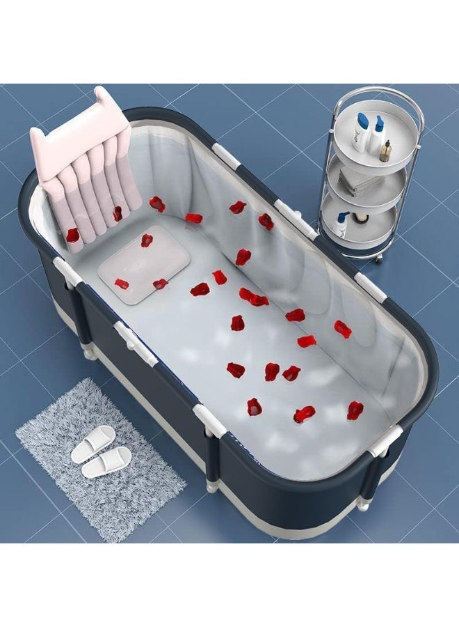 WALALLA Large Waterproof Portable Non-Inflatable Folding Soaking Spa Bathtub Barrel, Household Shower Bathing Tubs, Bathroom Family Separate SPA Tub for Adults and Kid - Image 3