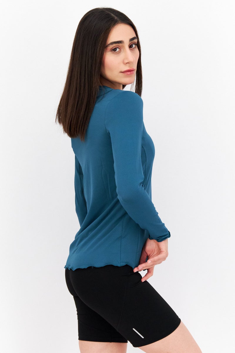 X by Gottex Women Sportswear Fit Short Sleeve Training Top, Olive - Image 3