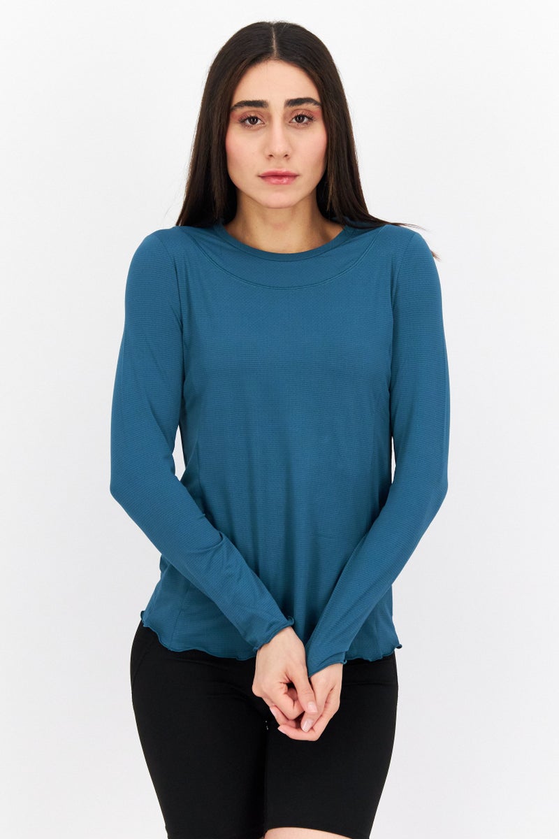 X by Gottex Women Sportswear Fit Short Sleeve Training Top, Olive - Image 1