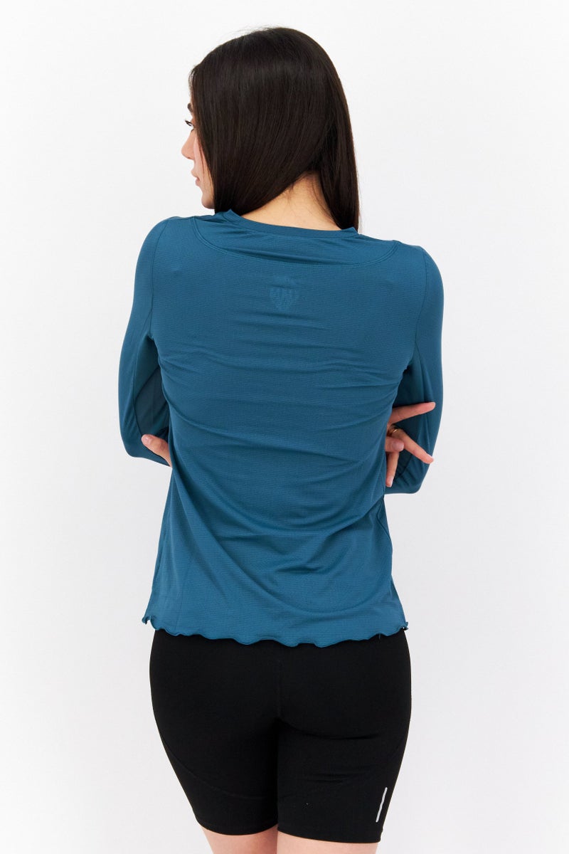 X by Gottex Women Sportswear Fit Short Sleeve Training Top, Olive - Image 2