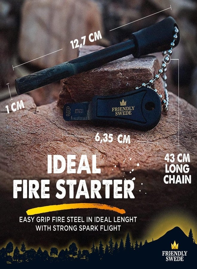 The Friendly Swede Magnesium Alloy Emergency Easy Grip Fire Starter 2 Pack - Image 4