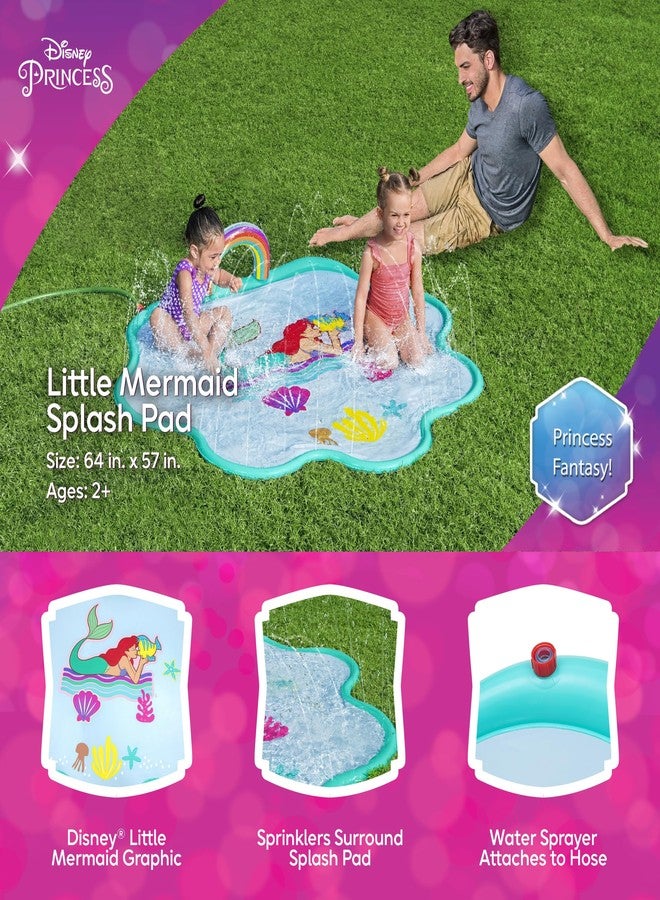 بست واي وسادة رشّ حورية البحر الصغيرة من ديزني | لعبة رشّ مياه خارجية للأطفال | مصممة للأطفال من عمر سنتين فما فوق - Image 2