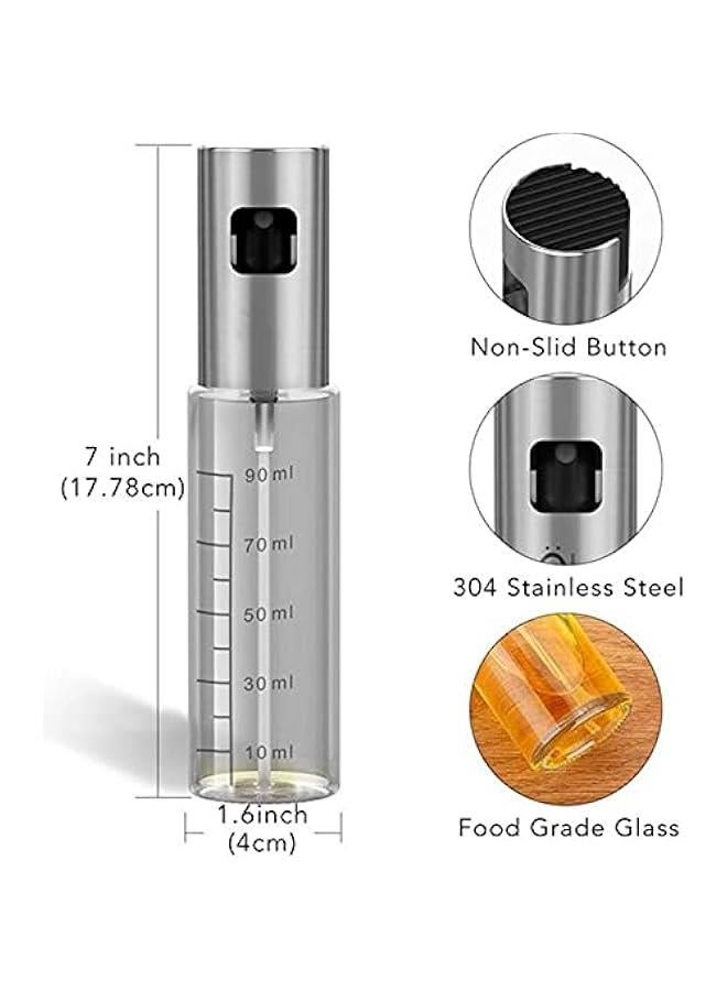 FYLX Oil Sprayer for Cooking2  Olive Oil SprayerGl Oil Spray Bottle with MeasurementKitchen GadgetsSuitable for kitchen BakingSaladGrillingFryingPortable 100ml Control Pot - Image 4