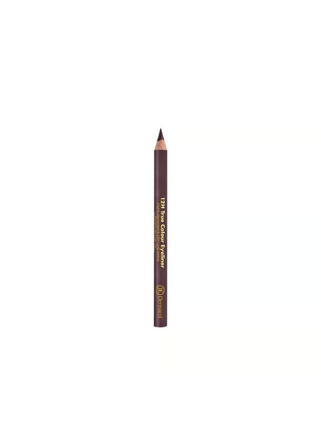 Dermacol 12h True Color Eyeliner 10 Dark Mauve 2g - Image 1