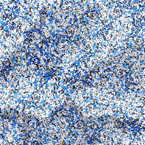 Fabbay 9 Kg/ 20 lb Decorative Color Chips Garage Floor Epoxy Kit Blend Paint Flakes Concrete Floor Coatings for Garage Paint Interior Exterior Walls(Black White Gray) - Image 1