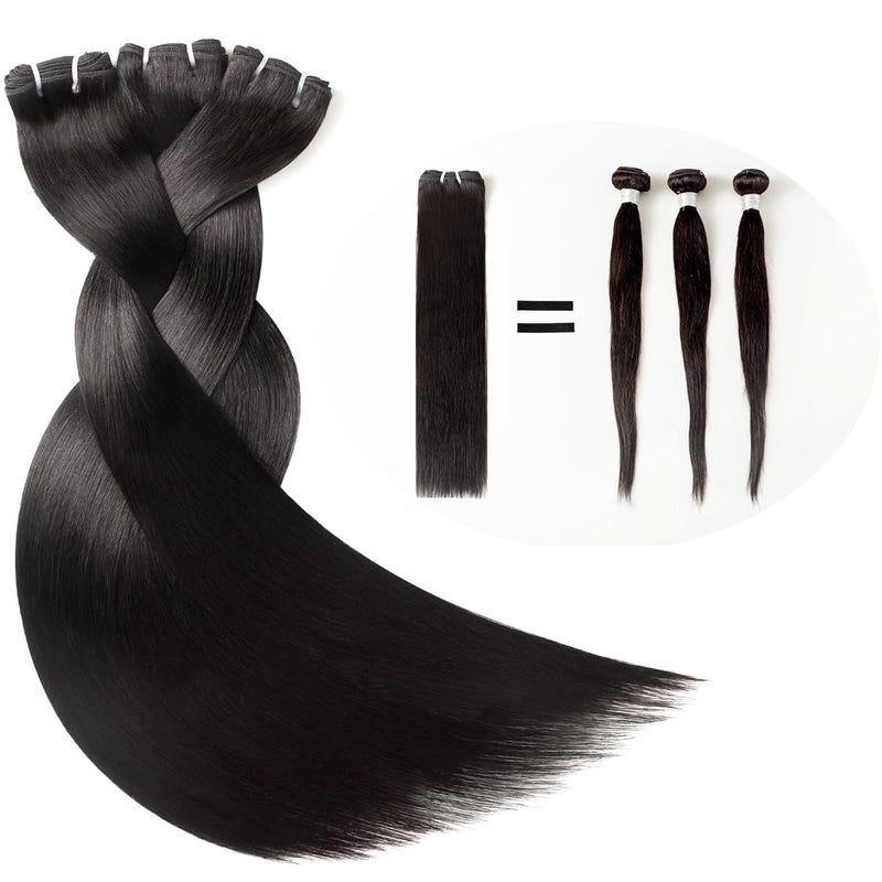 TRIIPPY Straight Bundles Human Hair100 Raw Cambodian Hair Sew Weave 3 BundlesTriple The Lifespan Over Regular Virgin Hair BundleNo1 Raw Hair Brand On 20 22 24 InchesNatural Color