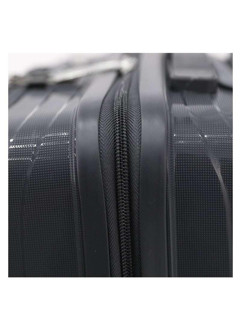 GIORDANO Unbreakable Hardshell PP Luggage Trolley Bag 20 inch Cabin Size With Double Spinner Wheels,Grey  - Image 4