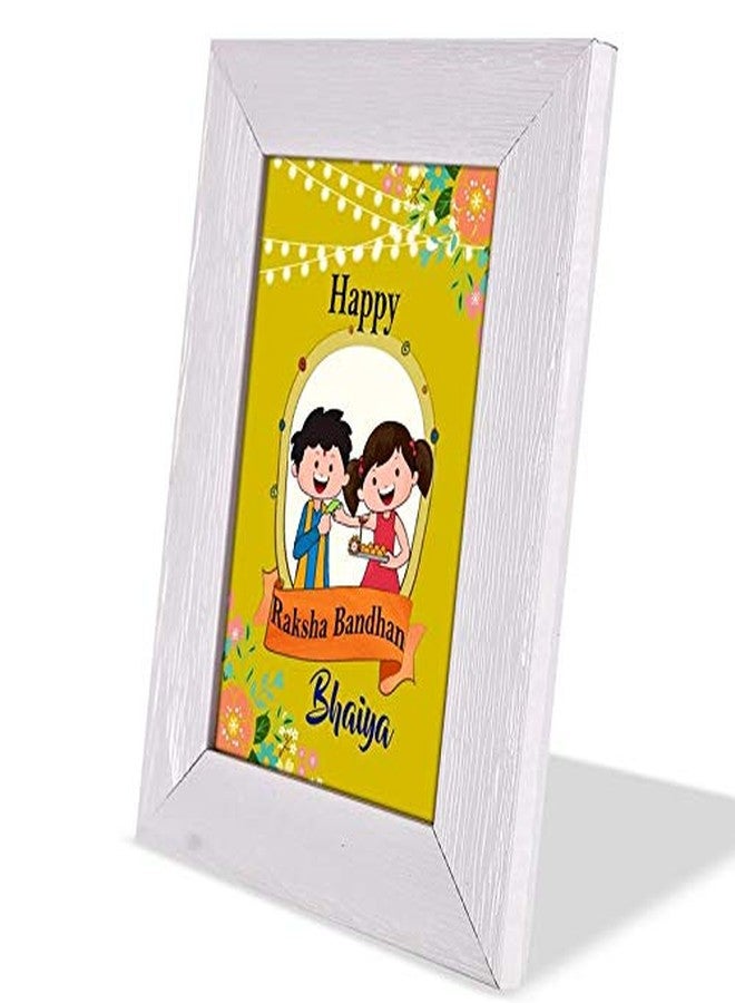 Alwaysgift STUNNING PEACOCK KUNDAN RAKHI Happy Raksha Bandhan Bhaiya Quotation frame & 2 Red Roses Combo - Image 2
