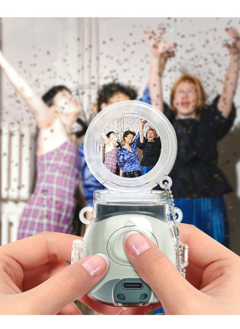 Excefore - For Transparent Mini Camera Protective Case Set for Instax Pal - Scratch and Fall Resistant with Selfie Mirror - Carrying Accessories Included (Clear) - Image 1