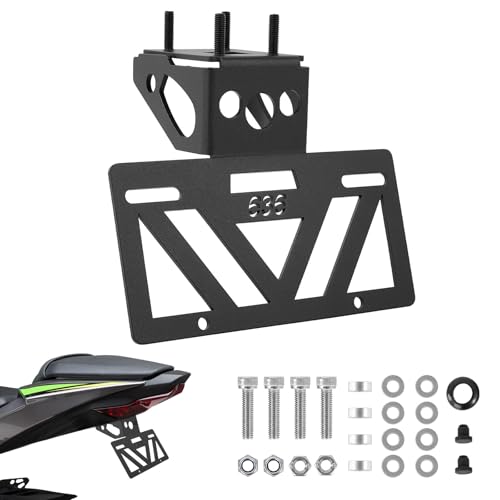 INKUDRI Ninja ZX6R Fender Eliminator 2024 ZX6R Tail Tidy 2023 2022 Fit With OEM & Aftermarket Turn Signals Ninja 636 Fender Eliminator License Plate Bracket ZX-6R 2019 2020 2021 2022 2023 2024 2025 - Image 1