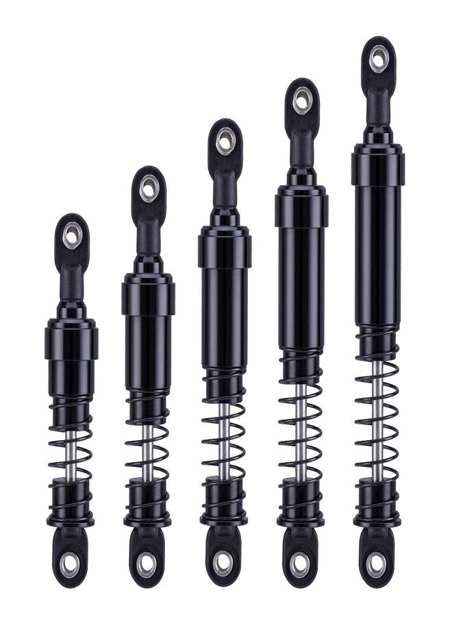 G.T.R RC RCQQPS 4pcs Aluminum Big Bore Shocks for 1/10 RC Crawler LCG Chassis Gspeed V3 Element Enduro SCX10 TRX4 Gamde R1 Comp Builds DIY (Black 95mm 4pcs) - Image 2
