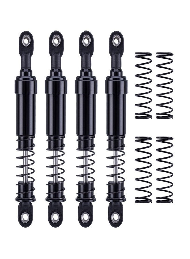 G.T.R RC RCQQPS 4pcs Aluminum Big Bore Shocks for 1/10 RC Crawler LCG Chassis Gspeed V3 Element Enduro SCX10 TRX4 Gamde R1 Comp Builds DIY (Black 95mm 4pcs) - Image 1