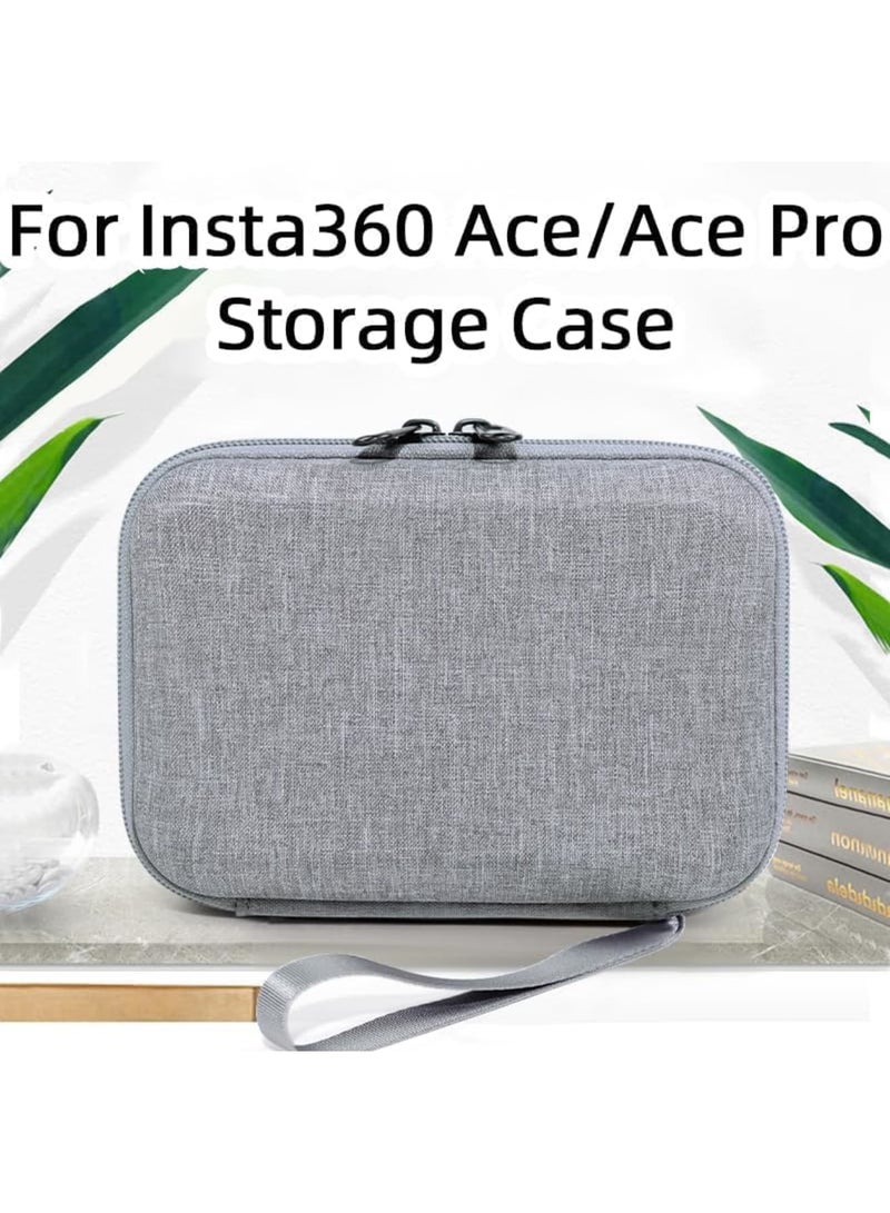 SYOSI Carrying Case for Insta360 Ace Pro 2/Ace Pro/Ace, Compact Travel Portable Bag with Shockproof EVA Shell, Zippered Accessories Storage Pouch, Water-Resistant Organizer for Camera, Mounts, Cables(Grey) - Image 3