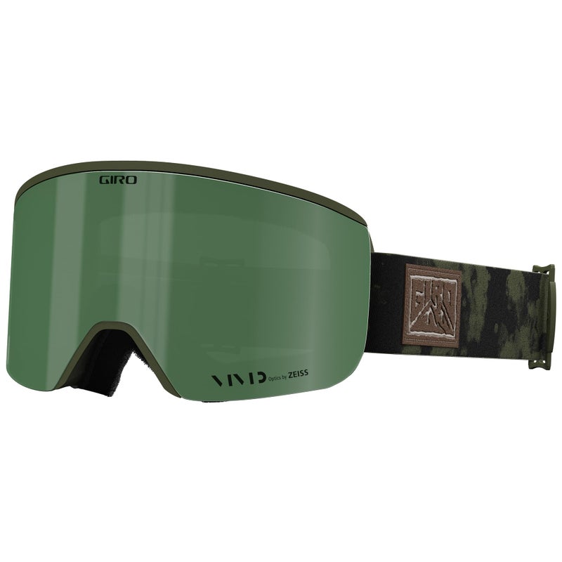 Giro Axis Ski Goggles  Snowboard Goggles for Men  Trail Green Cloud Dust Strap with Vivid EnvyVivid Infrared Lenses