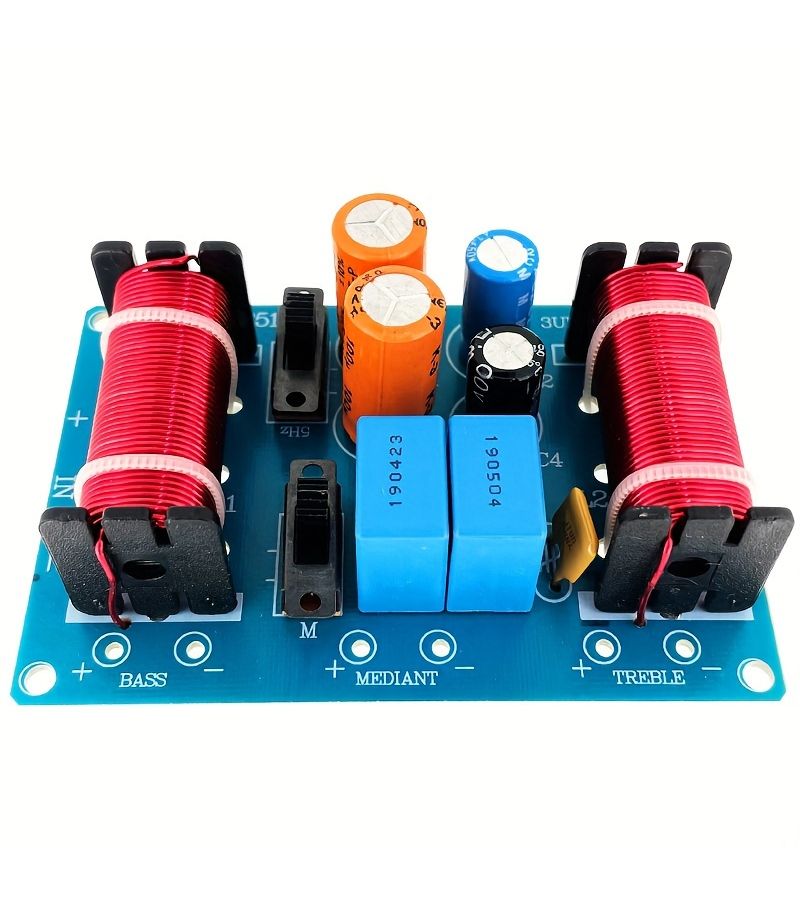 Audiophile 3 Way Bookshelf Speaker Crossover High Mid Low Frequency Divider HiFi Audio Sound Quality Sound Effects Home Audio Equipment 1pc - Image 1