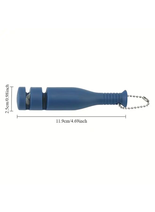 Bat Sharpener Portable Handheld Knife Sharpener Black Ergonomic Handle Fine And Coarse Grinding Stones Durable Plastic Construction For Outdoor Home Use Compact Design Sturdy Construction Kitchen Dining Essentials - Image 3