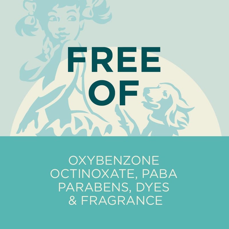 Coppertone رذاذ واقي شمس للأطفال نقي وبسيط SPF 50، واقي شمس معدني أكسيد الزنك للبشرة الحساسة، خالي من المواد المسببة للحساسية وخالي من الدموع، علبة 5 أونصات - Image 2