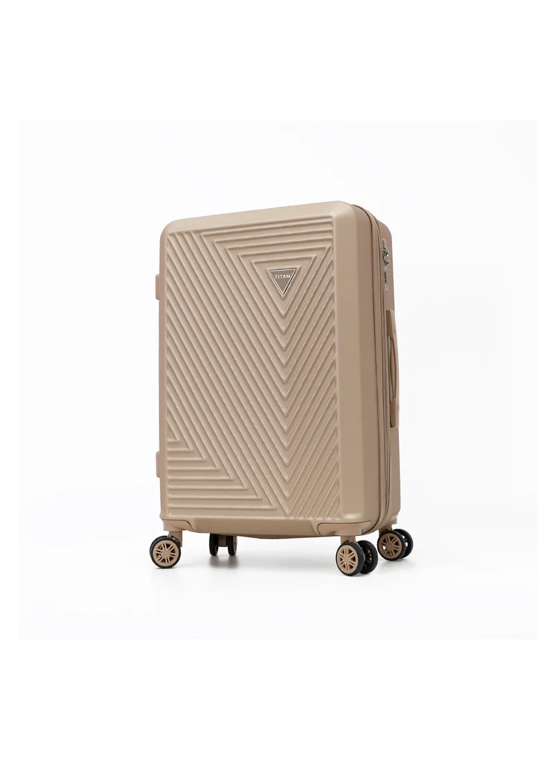 تيتان Hardside Luggage Trolley Bag 3 Pieces Set,Champagne (S-20",M-24",L-28")