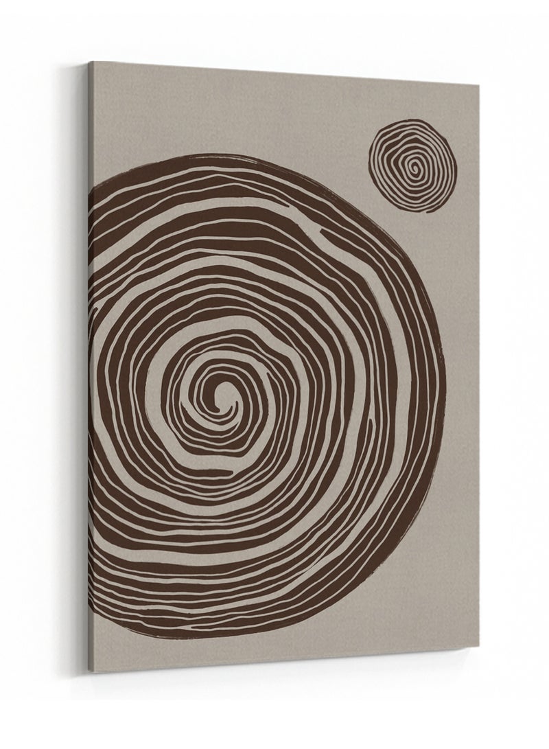 لوحة كانفاس على إطار خشبي بتصميم فن تجريدي - Image 4