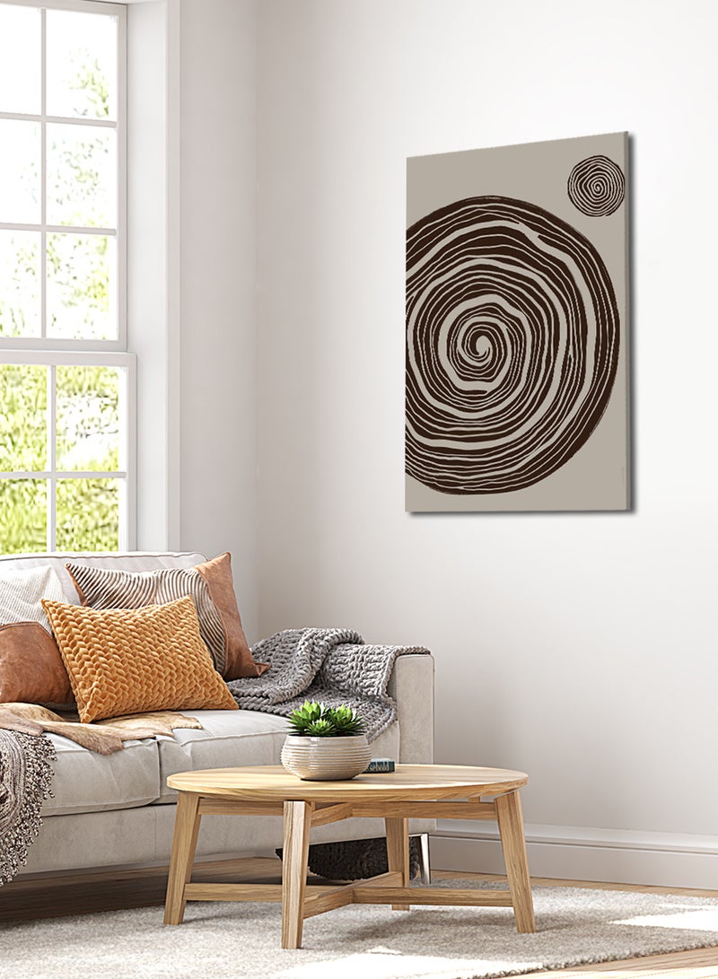 لوحة كانفاس على إطار خشبي بتصميم فن تجريدي - Image 2