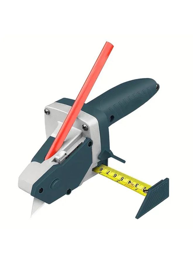 Professional Drywall Cutting Kit Blue Precision Sliding Blade 197 Inch Measuring Tape - Image 1