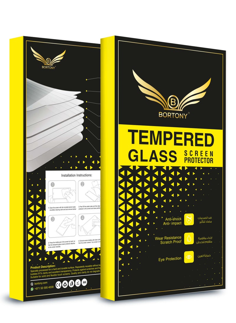 BORTONY Tempered Glass Screen Protector For Samsung Galaxy A30S Clear - Image 4
