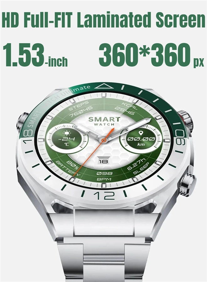 REMAX WATCH26 Smart Watch 1.53-Inch Full HD IP67 Waterproof Fitness Watch, Sports Watch, Bluetooth Calling, Heart Rate Monitoring, Sleep Monitoring, Long Battery Life, Zinc Alloy Frame, with Android and iOS devices, Silver. - Image 4