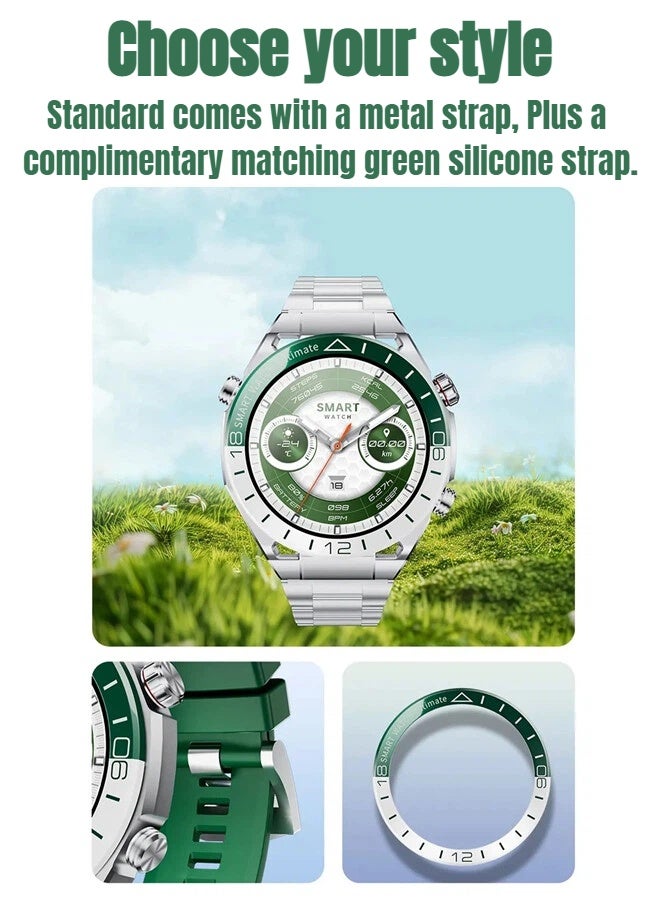 REMAX WATCH26 Smart Watch 1.53-Inch Full HD IP67 Waterproof Fitness Watch, Sports Watch, Bluetooth Calling, Heart Rate Monitoring, Sleep Monitoring, Long Battery Life, Zinc Alloy Frame, with Android and iOS devices, Silver. - Image 3