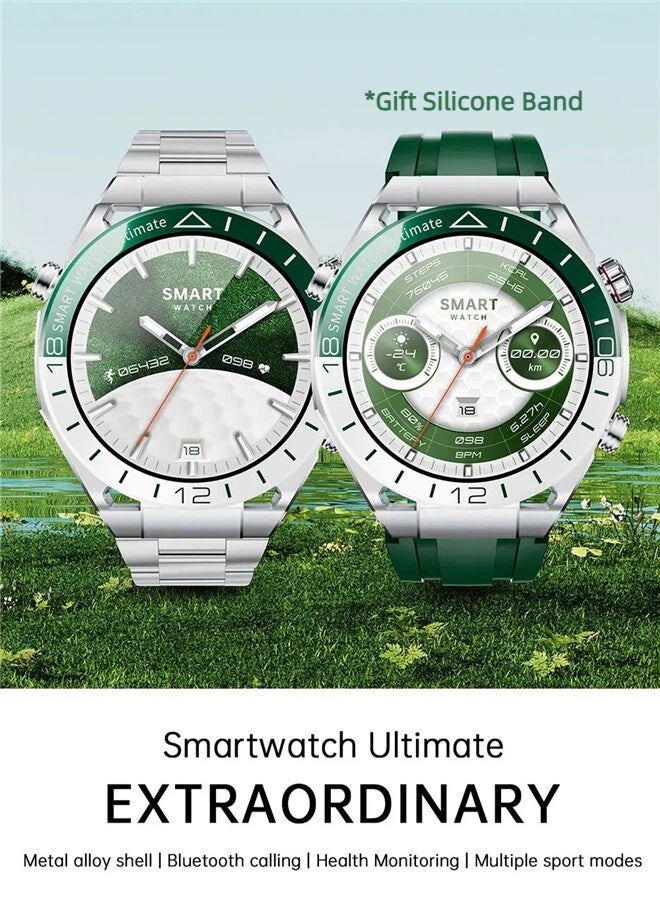 REMAX WATCH26 Smart Watch 1.53-Inch Full HD IP67 Waterproof Fitness Watch, Sports Watch, Bluetooth Calling, Heart Rate Monitoring, Sleep Monitoring, Long Battery Life, Zinc Alloy Frame, with Android and iOS devices, Silver. - Image 2