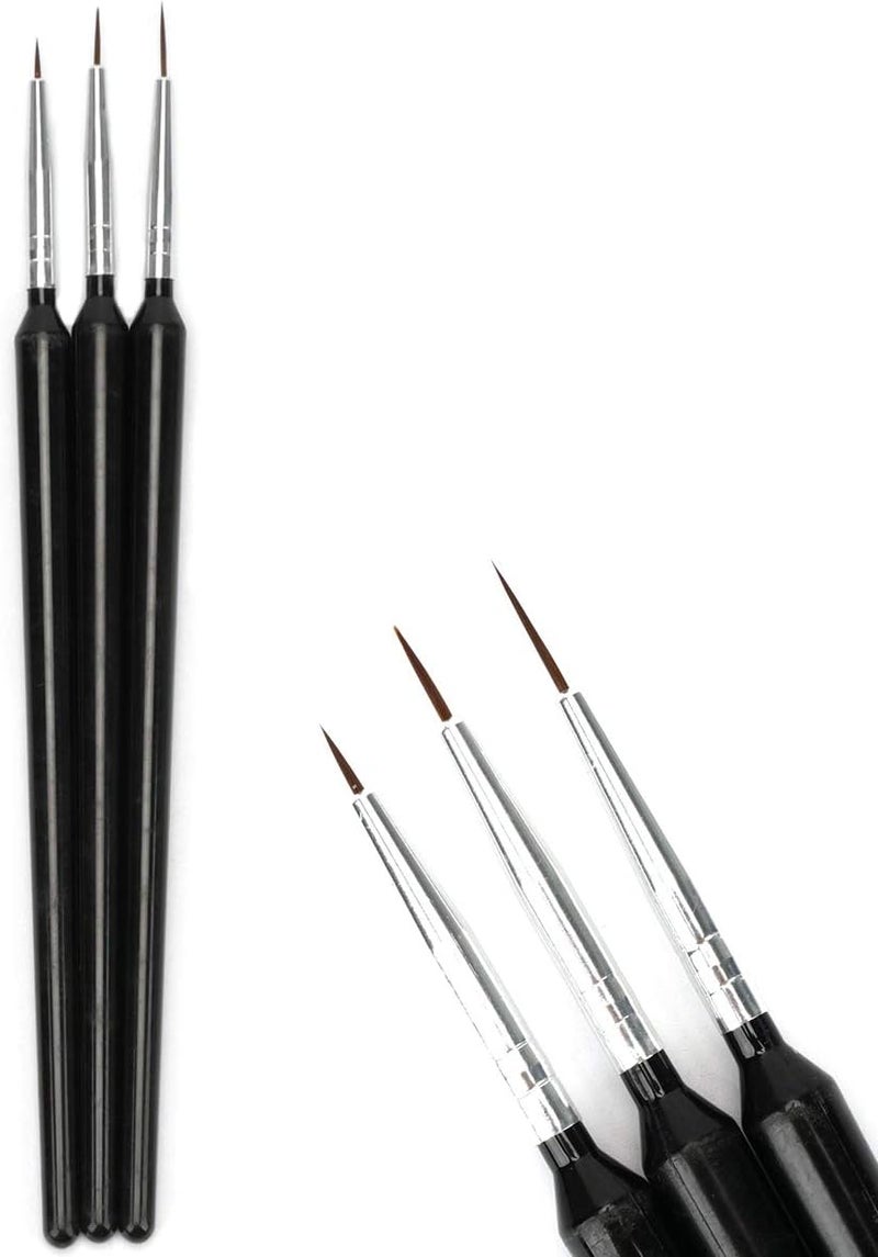 ChicAbode 3PCs Set Tiny Liner Acrylic Nail Art Brush Pen Ultra Thin Liner Pens UV Gel Decoration Painting Drawing Pen - Image 3
