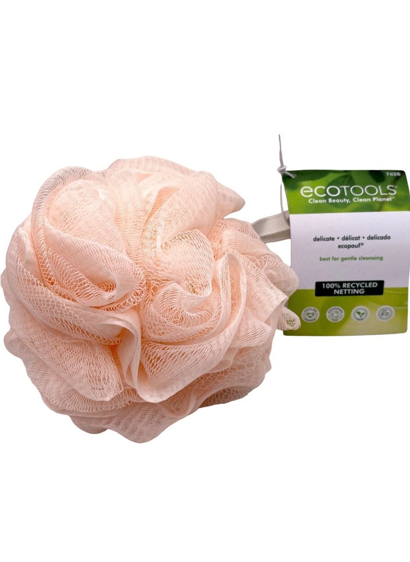 Eco Tools EcoNet Delicate Recycled EcoPouf Pink Loofah  - Image 1