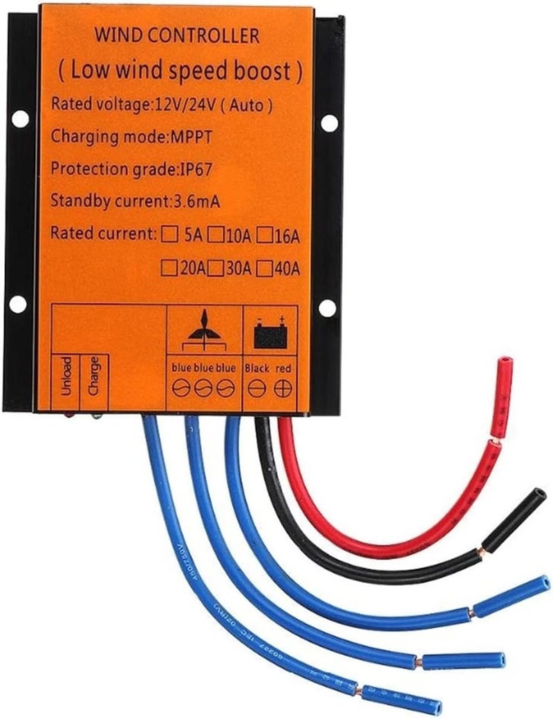 Wind MPPT Charge Controller 12v 24v AUTO 48V LOW WIND SPEED VOLTAGE Regulator For Wind Generator Three Phase(48V) - Image 1