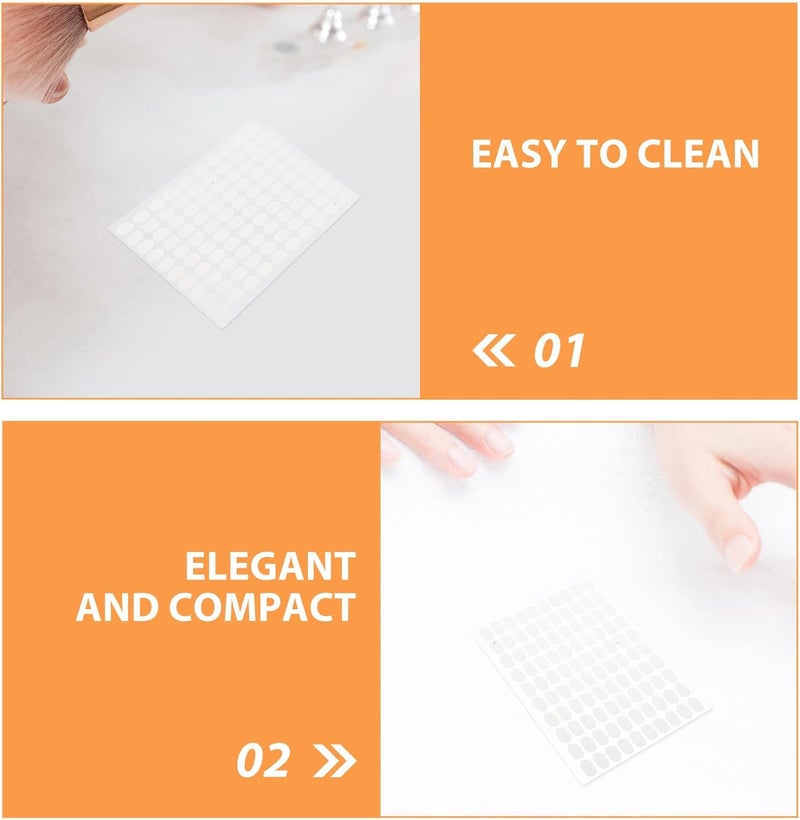 30 Sheets Nail Tape Double Sided - Pre-Cut Glue Stickers Press On Adhesive Tabs for Art Practice Display Stand Color Nail Salon Display Book Accessories - Image 3