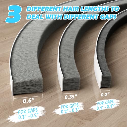 Bantie 40FT Brush Weather Stripping Door Window Seal - Weather Strip Insulation Strip for Door Frame/Window Weatherstripping for Soundproofing - Image 5
