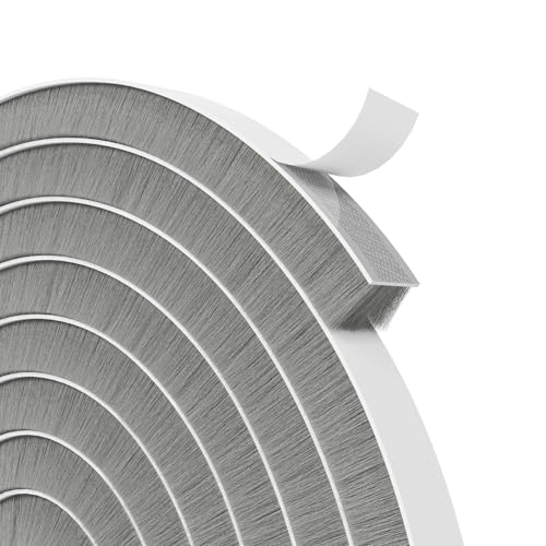Bantie 40FT Brush Weather Stripping Door Window Seal - Weather Strip Insulation Strip for Door Frame/Window Weatherstripping for Soundproofing - Image 1