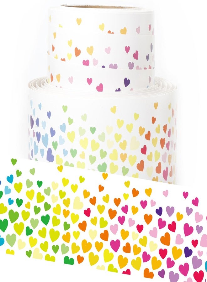 Youngever 52.5 ft Bulletin Board Borders for Classroom Decoration, Heart Design - Image 1