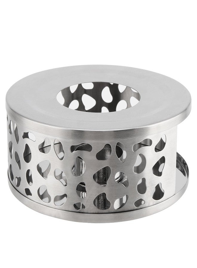 HOIGON 3 PCS Teapot Warmer, Stainless Steel Brushed Tea Pot Warmer Base with Tealight Candle Holder, Silver - Image 5