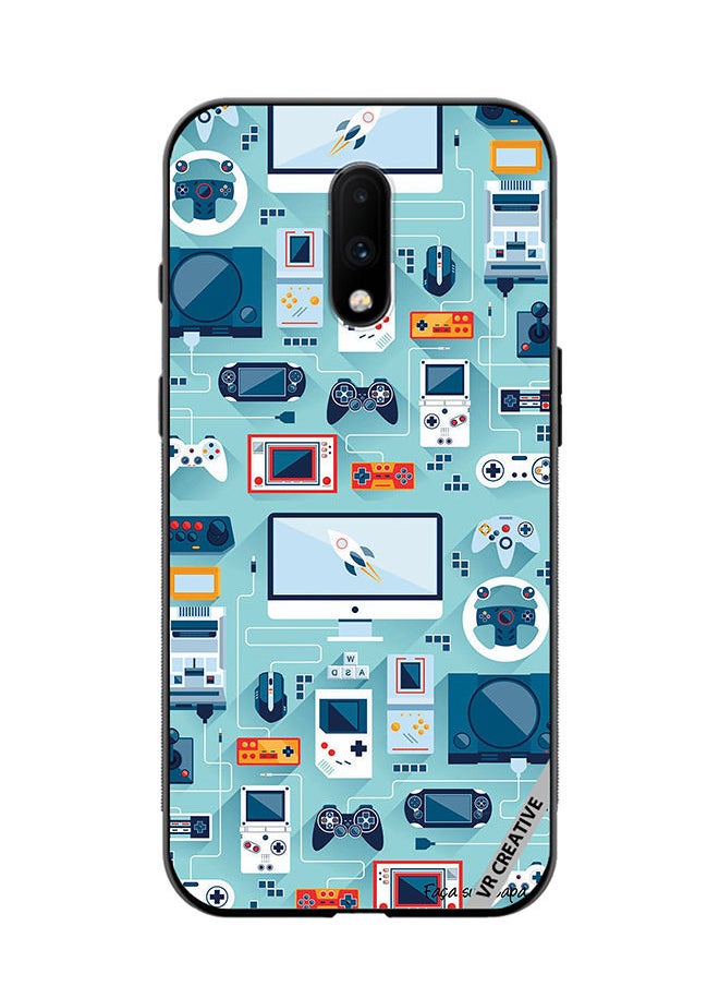 VR CREATIVE - Protective Case Cover For OnePlus 7 Ps 5 Remote Controls Design Multicolour - Image 1