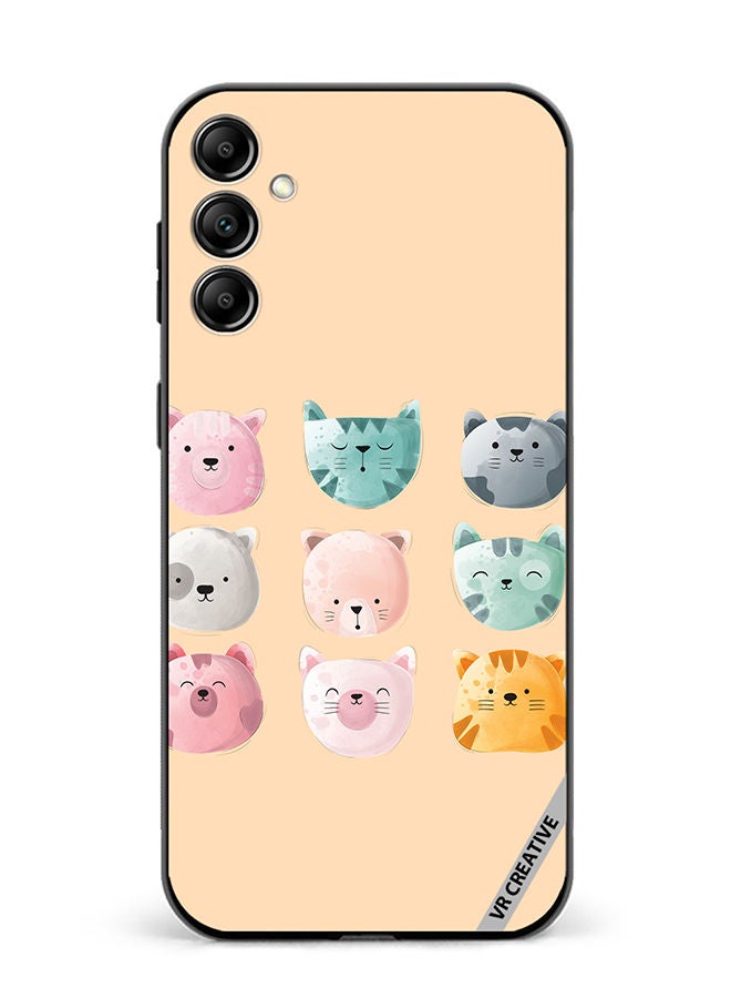 VR CREATIVE Protective Case Cover For Samsung Galaxy M14 Cute Faces Design Multicolour - Image 1