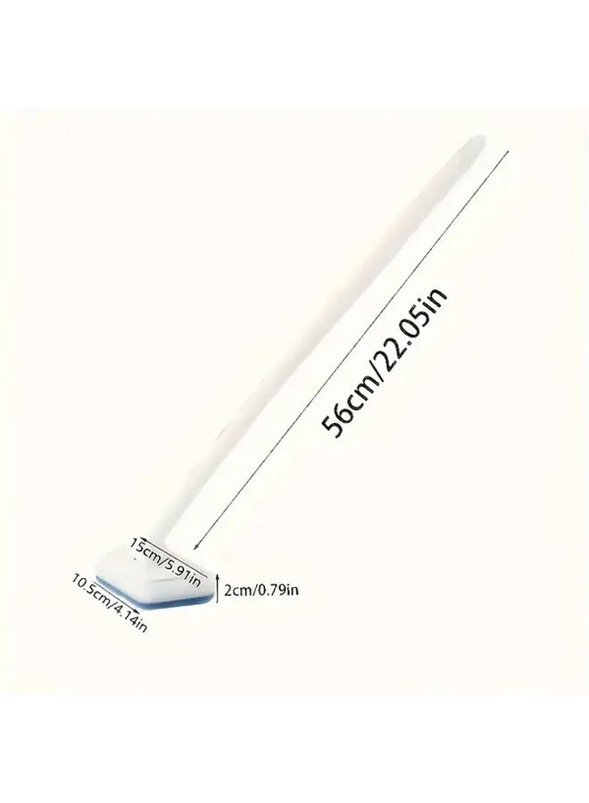 Long Handle Bathroom Floor Cleaning Brush 1 Handle Plus 1 Sponge Brush Head Detachable Sponge Ergonomic Durable Plastic Grip Multi Purpose Tool For Tiles Bathtub Mosaic Scrubbing No Power Needed Universal Use In Bathroom Kitchen Living Room Lever Design Sturdy Structure Easy Grip Handle Essential Home Cleaning Tool - Image 2