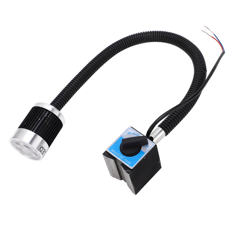 LED Machine Tool Lamp Flexible Gooseneck Magnet Base High Bright Soft White Lighting CNC Lathe Machine Light AC220V 5W - Image 2