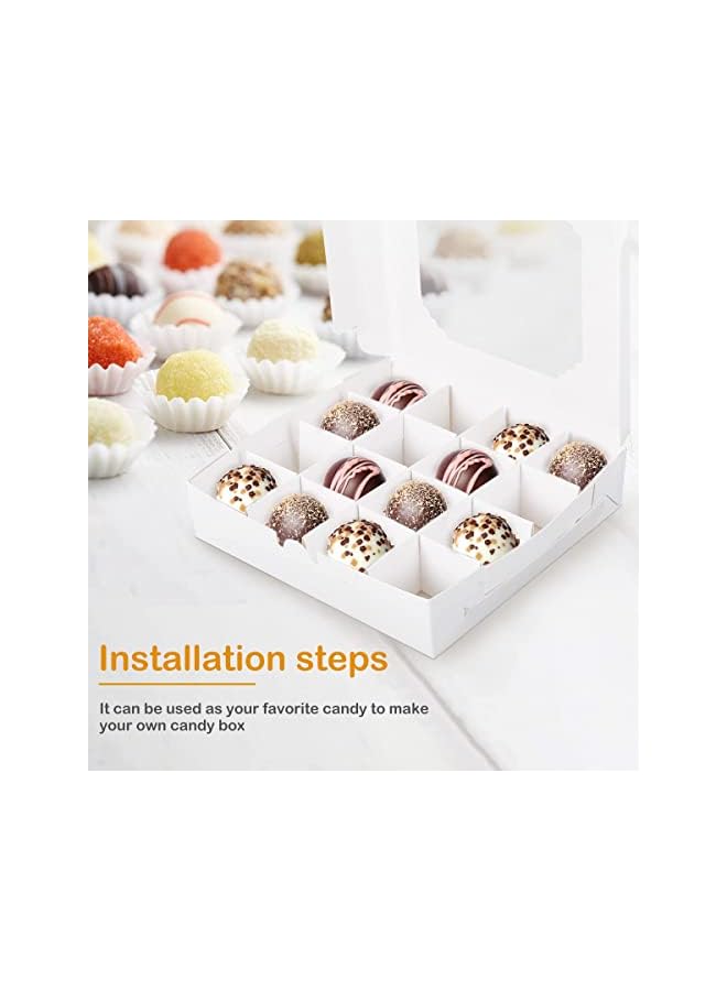 Green Tiger Cupcake Boxes, Windowed Empty Sweet Boxes with Insert Pick and Mix Cupcake Boxes for Sweets, Chocolates, Truffles, and Pastries Ôºà20PCS Ôºâ - Image 3