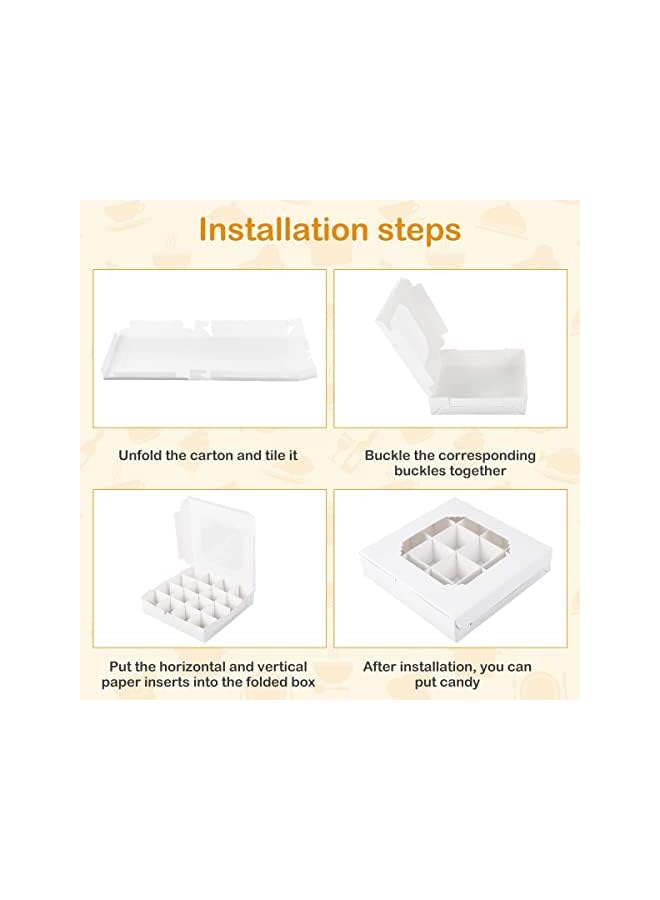 Green Tiger Cupcake Boxes, Windowed Empty Sweet Boxes with Insert Pick and Mix Cupcake Boxes for Sweets, Chocolates, Truffles, and Pastries Ôºà20PCS Ôºâ - Image 5