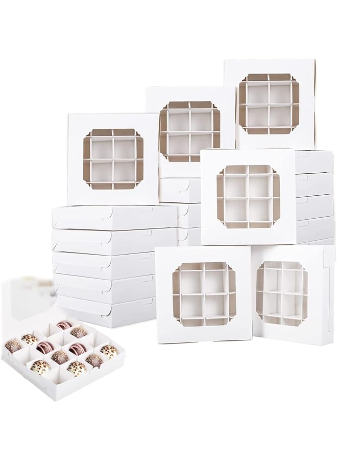 Green Tiger Cupcake Boxes, Windowed Empty Sweet Boxes with Insert Pick and Mix Cupcake Boxes for Sweets, Chocolates, Truffles, and Pastries Ôºà20PCS Ôºâ - Image 1